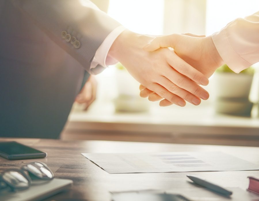 handshaking in office